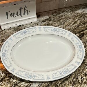 Elegant Blue and White Porcelain Platter